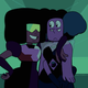 Garnet and Rhodonite getting cozy.
